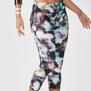 Fabletics Optical Floral Print Capri Legging S NWT